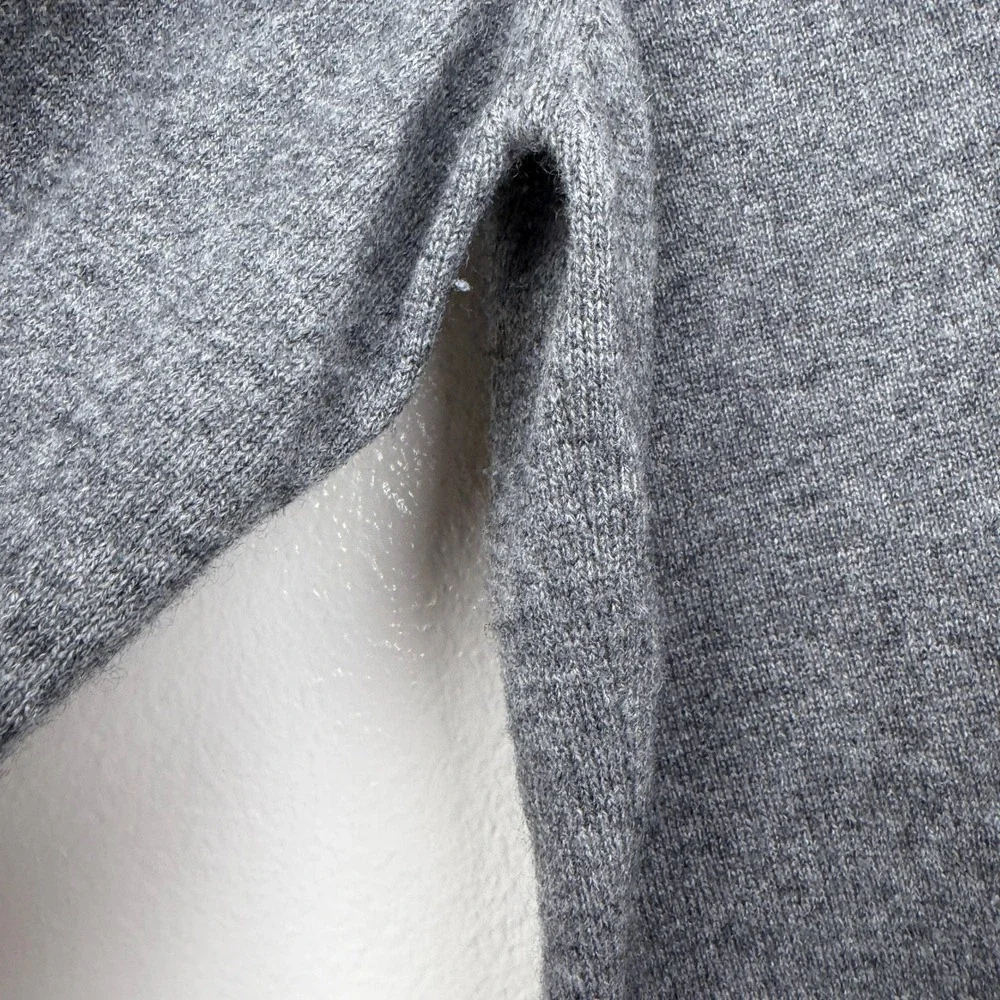 5+1_ANNAPURNA Sweater Mens XL Grey Cashmere Crew Neck Made in Italy Pullover